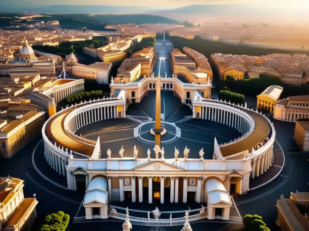 Desde las alturas, la majestuosidad del Vaticano en Europa se despliega con la luz del sol