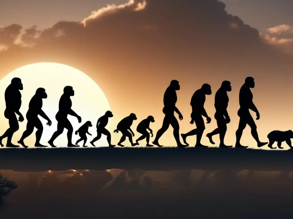 Una asombrosa imagen ultradetallada en 8k que muestra la evolución humana, desde homínidos tempranos hasta el Homo sapiens moderno