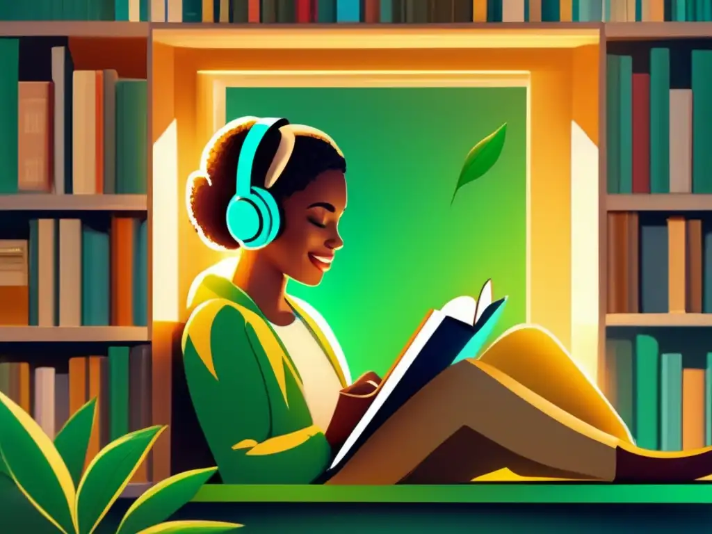 Disfruta de los beneficios de los podcasts literarios mientras te sumerges en una lectura acogedora y sofisticada