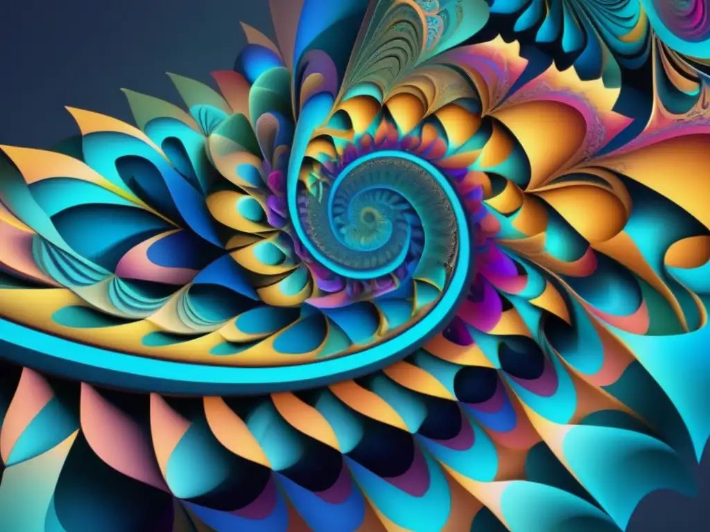 Un cautivador patrón fractal de alta resolución, con colores vibrantes y modernos, que muestra la belleza y complejidad de las congruencias numéricas