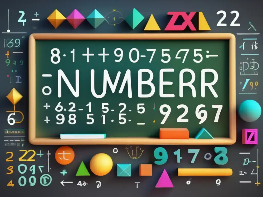 Un cautivador cuadro de tiza lleno de ecuaciones matemáticas detalladas en ultradefinición 8k, rodeado de formas geométricas y colores vibrantes