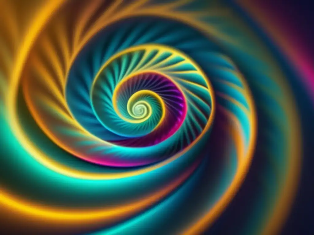 Un cautivador patrón espiral de números primos en vibrantes colores