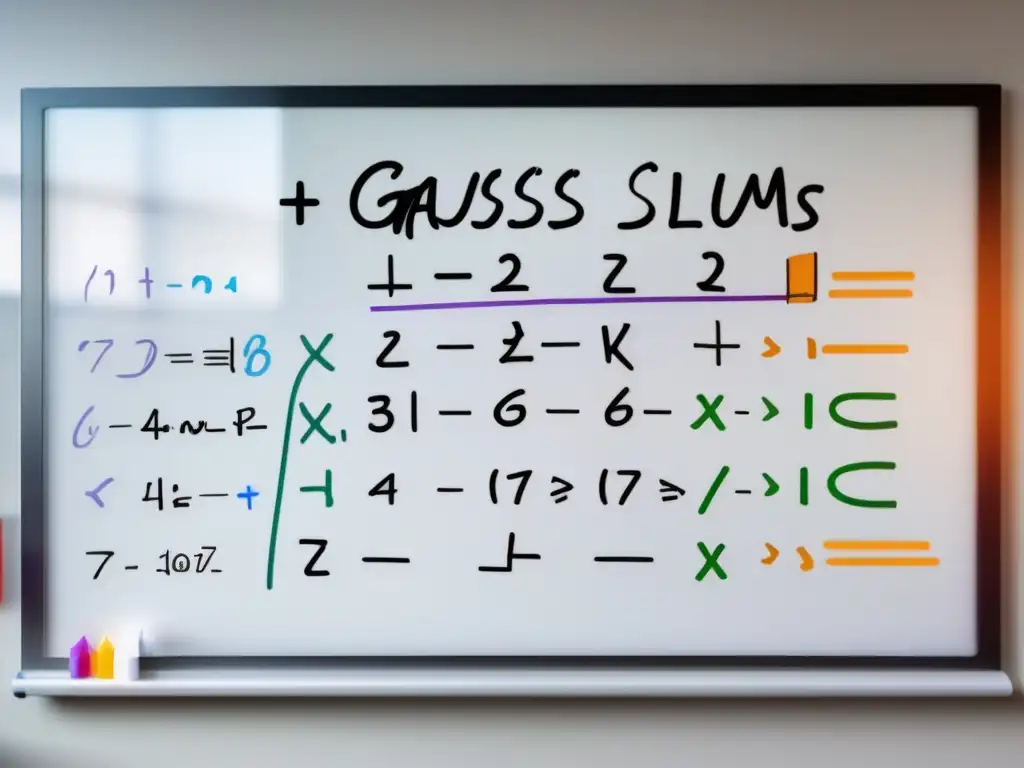 Una ecuación matemática detallada en una pizarra moderna de 8k