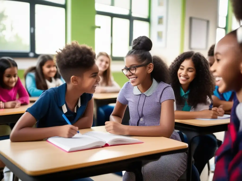 Un emocionante encuentro educativo, donde un grupo diverso de estudiantes se sumerge en una sesión de tutoría especializada