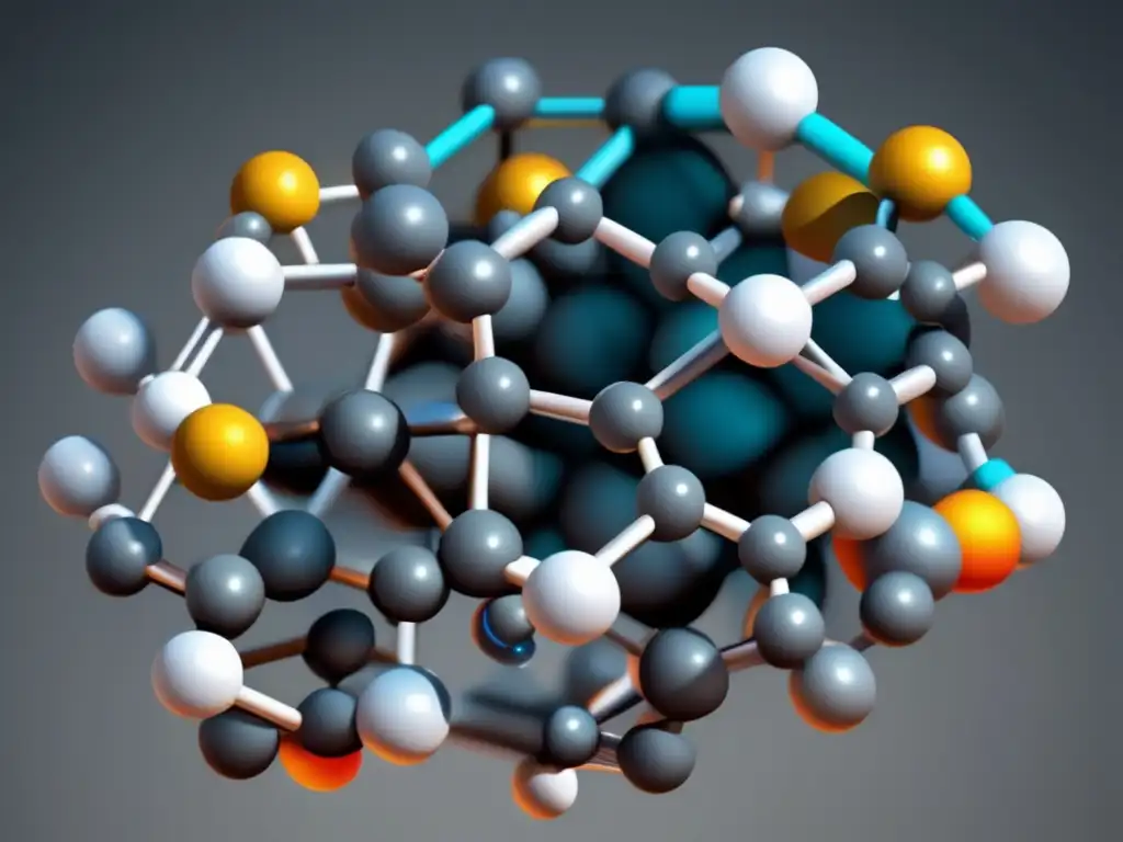 Una estructura molecular vibrante y detallada en 8k muestra la importancia de la isomería en química orgánica