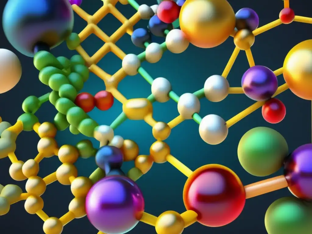 Una estructura molecular vibrante y detallada muestra la importancia bioquímica de los carbohidratos