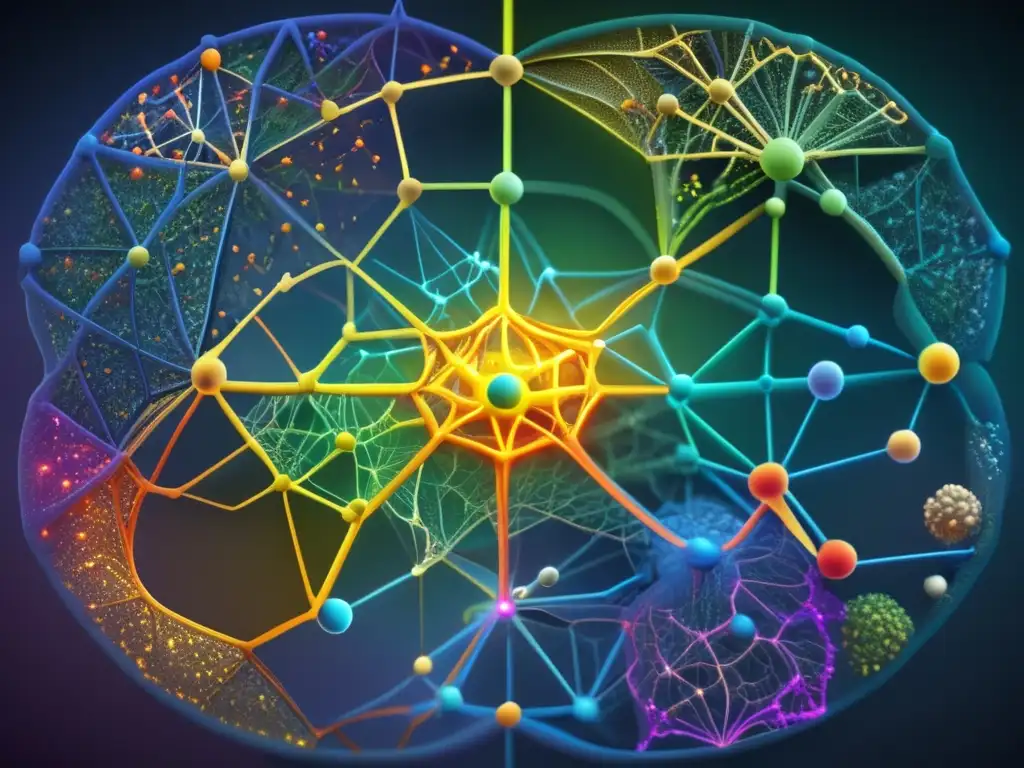 Un fascinante y detallado laberinto de rutas metabólicas en bioquímica