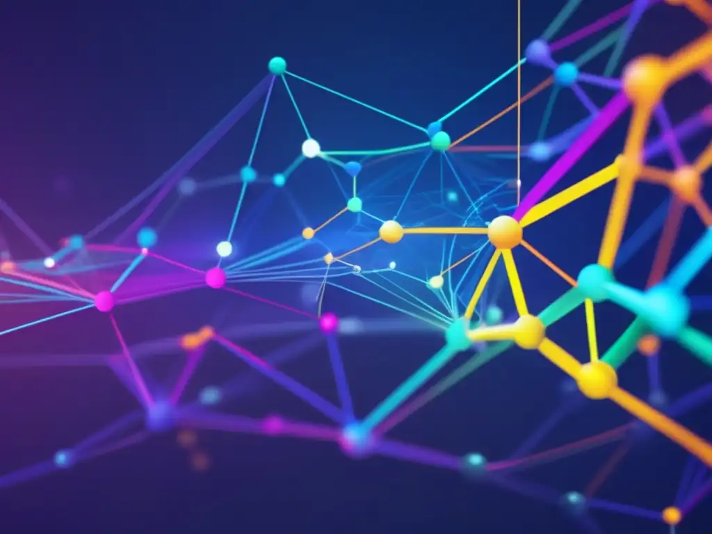 Un fascinante entramado de nodos y corrientes de datos, simbolizando los conceptos clave de los Códigos Correctores de Errores Matemáticas