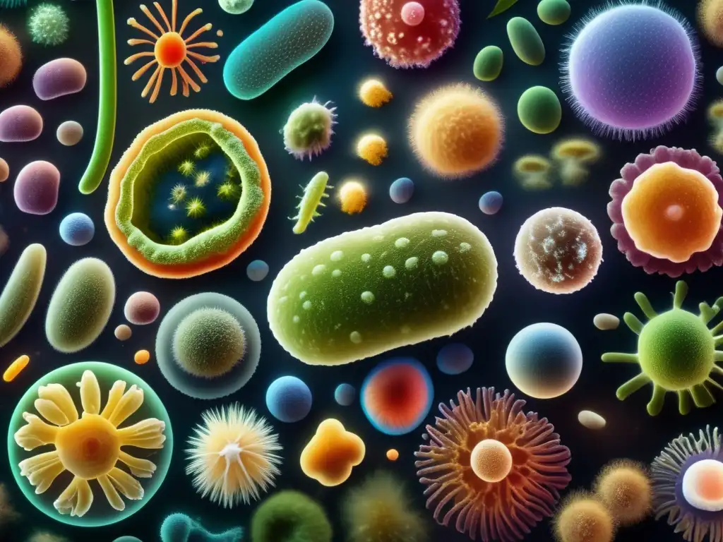 Un fascinante vistazo a la complejidad y diversidad de los microorganismos, resaltando su importancia en microbiología