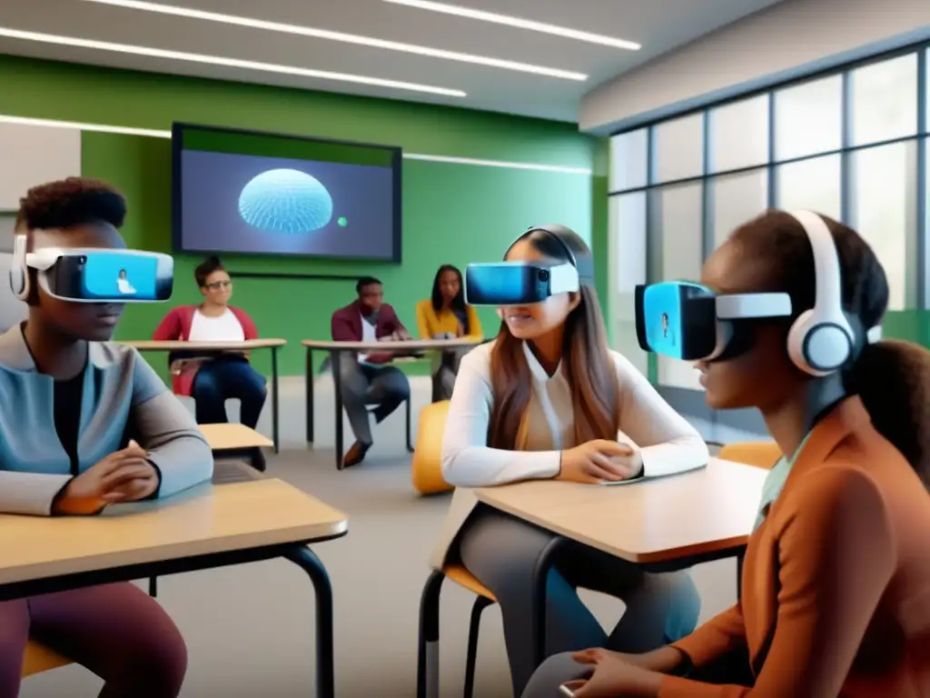Experiencia educativa inmersiva: Realidad aumentada en rehabilitación Un grupo diverso de estudiantes se sumerge en una experiencia de aprendizaje colaborativo usando tecnología AR