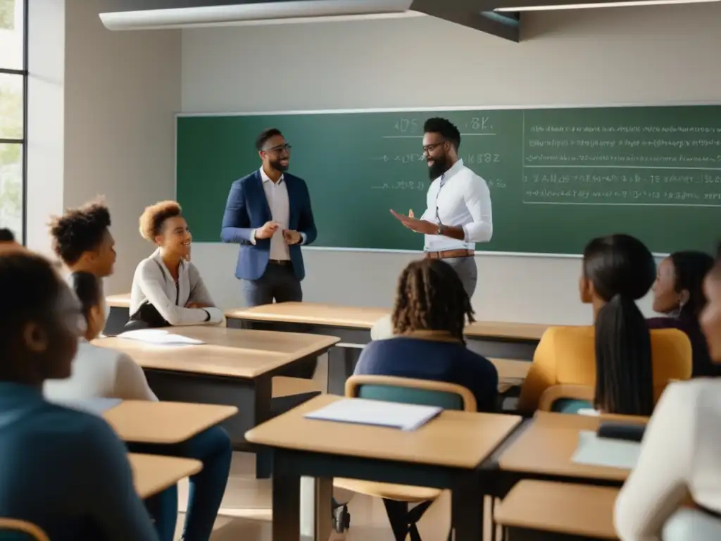 Un grupo diverso de estudiantes y profesionales se sumerge en una emocionante sesión de tutoría de matemáticas aplicadas