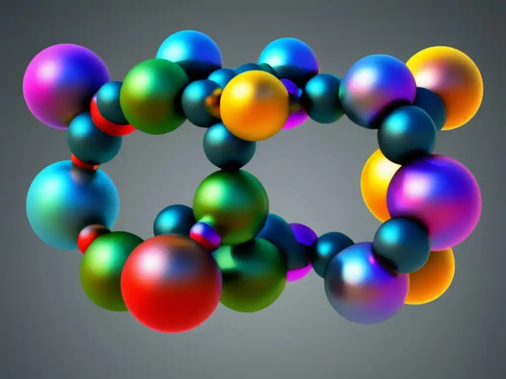 Una imagen detallada de una estructura molecular tridimensional, resaltando la importancia de la isomería en compuestos de coordinación