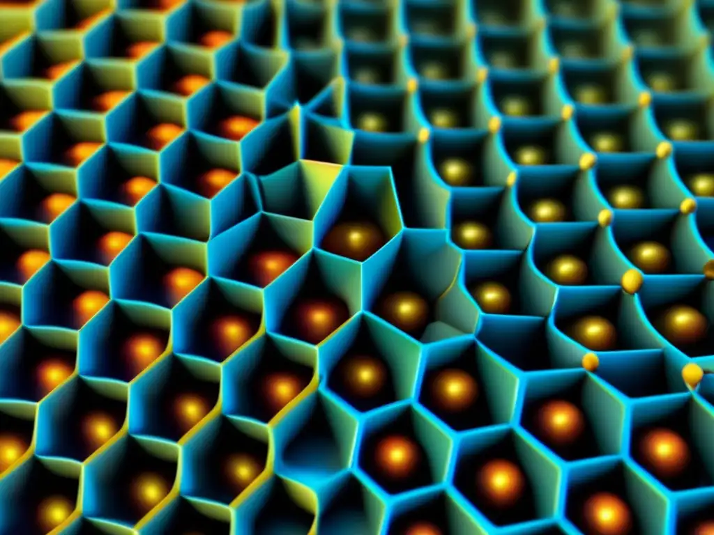 Una imagen detallada de un material superconductor de alta temperatura bajo un microscopio electrónico de barrido