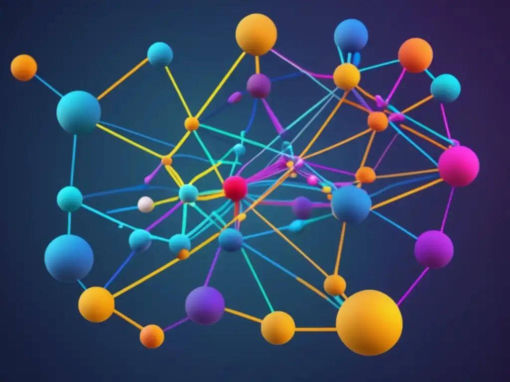 Una imagen en 8k muestra una red compleja de nodos y flechas, representando modelos matemáticos en la dinámica de sistemas