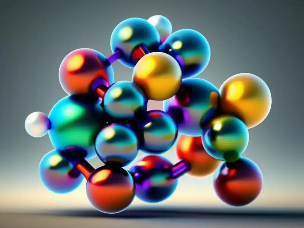 Una impactante imagen en 8k muestra dos moléculas orgánicas con isomería estructural y estereoisomería