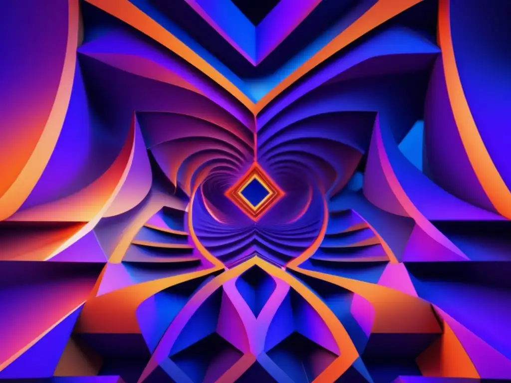 Una impresionante imagen ultradetallada en 8k que muestra la belleza compleja de una forma algebraica en un espacio tridimensional