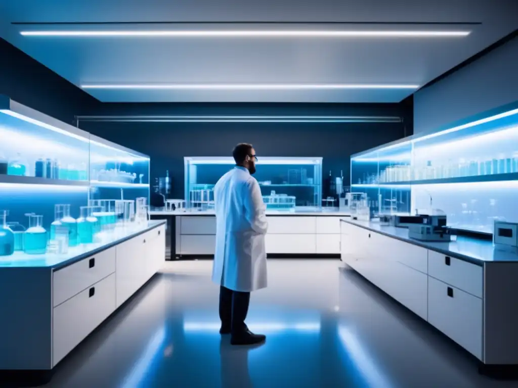 Un impresionante laboratorio moderno en 8k muestra la importancia de la catálisis en química orgánica