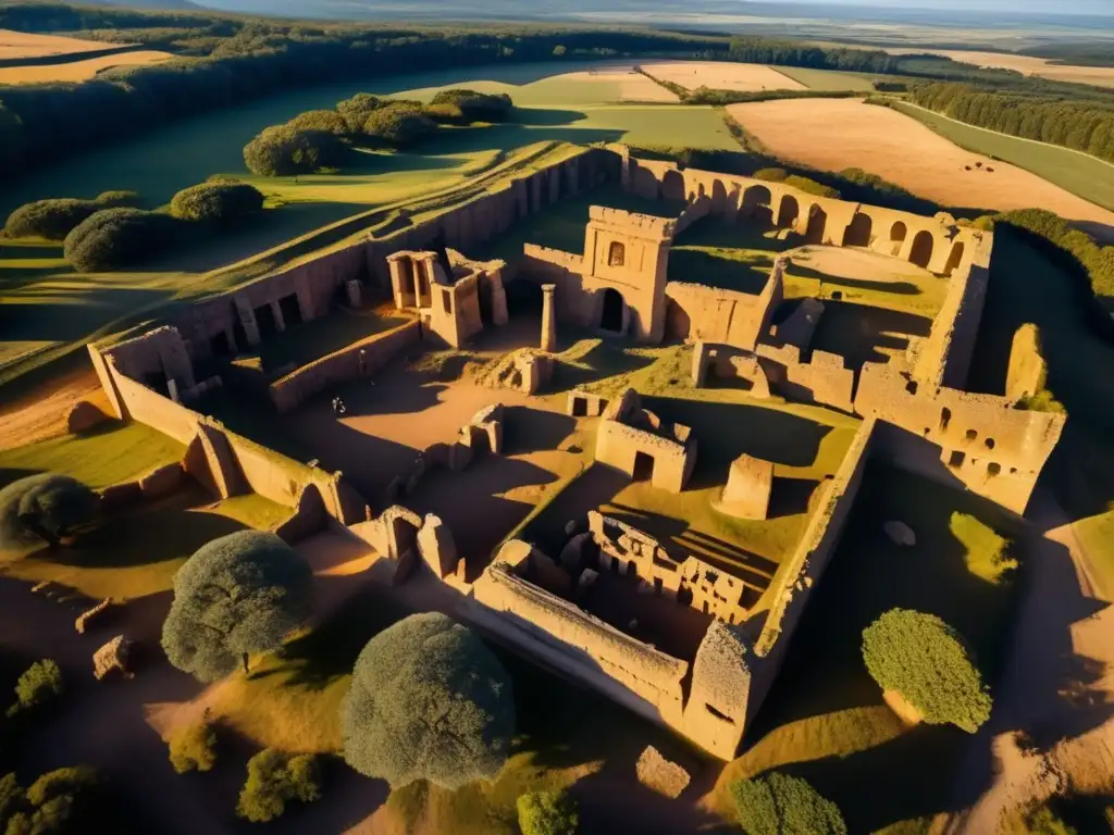 Un increíble descubrimiento arqueológico en la historia europea, con ruinas detalladas y arqueólogos trabajando