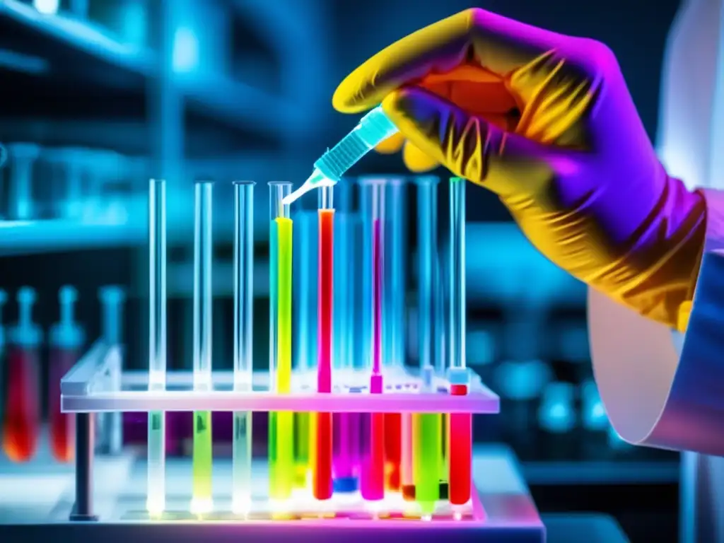 Las manos del científico pipeteando líquido en una placa de PCR en tiempo real destacan la importancia de la técnica