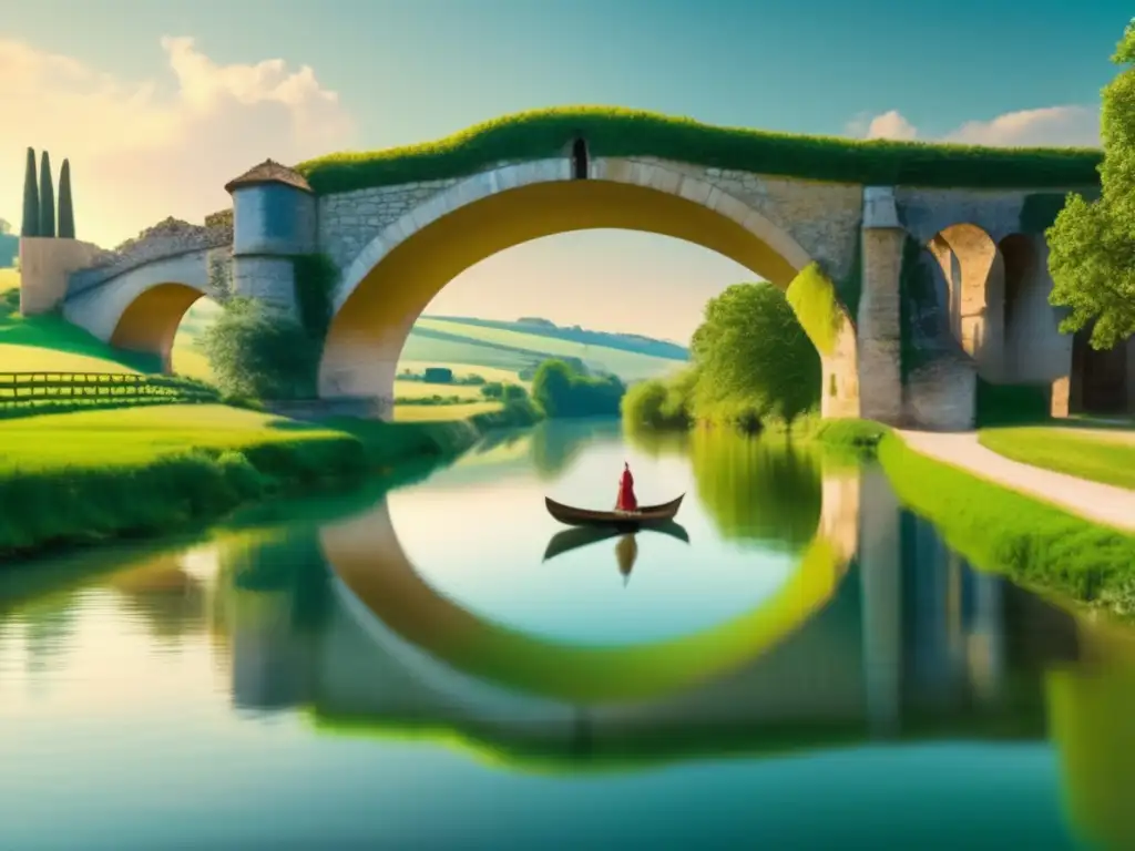 Un paisaje francés sereno, con colinas y campos verdes