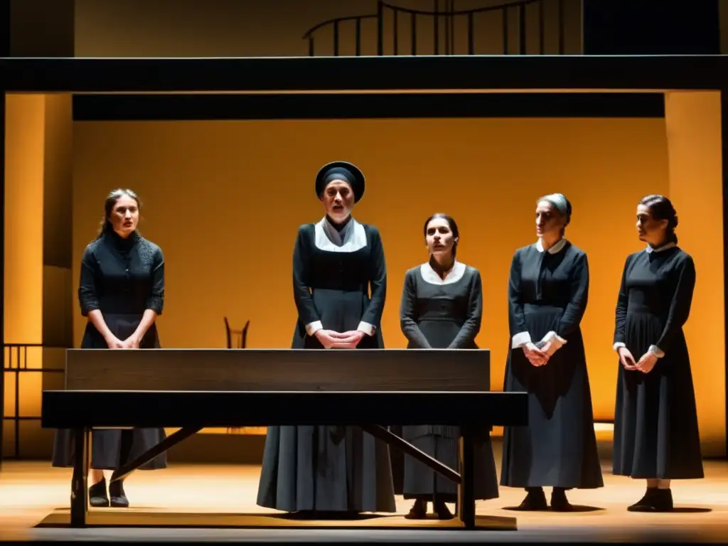 Una representación impactante y contemporánea de La Casa de Bernarda Alba, con intensidad emocional y escenografía dinámica