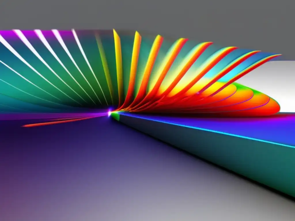 Una simulación detallada de trayectorias balísticas en física, con colores vibrantes y diseño moderno