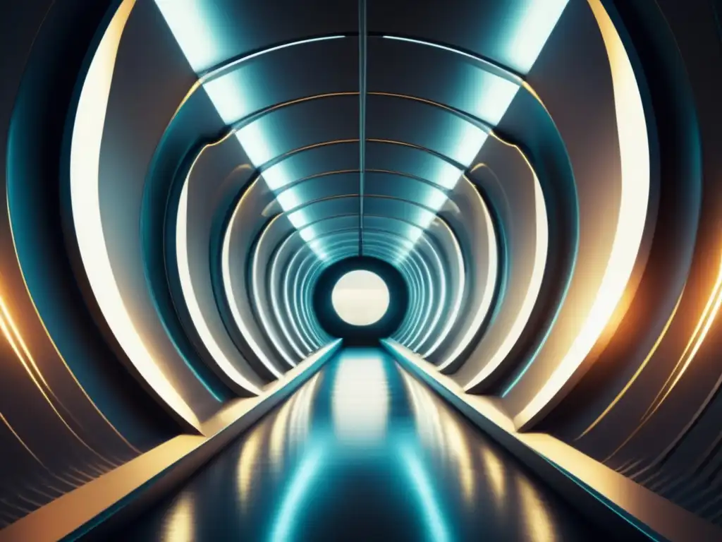 A través de este túnel futurista con iluminación vibrante, descubre la fascinante guía práctica efecto túnel no físicos