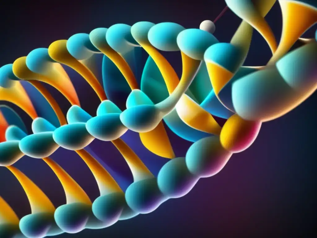 Una representación visual impactante de la estructura del ADN resaltando la importancia de entender las mutaciones genéticas